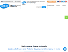 Tablet Screenshot of gadreinfotech.com